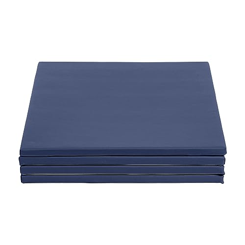 ECR4Kids SoftZone Play Patch Activity Mat Squares, 4-Pack, Navy - color: Navy