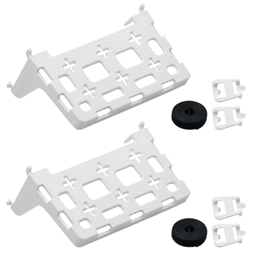 2PCS 49605-aub Structured Media Panel Accessories Enclosure Universal Shelf Mounting Bracket for Leviton Media Panel -That Supports 20lbs of Weight - White - size: 2 Pieces