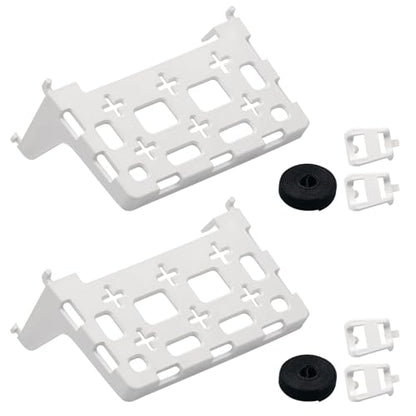 2PCS 49605-aub Structured Media Panel Accessories Enclosure Universal Shelf Mounting Bracket for Leviton Media Panel -That Supports 20lbs of Weight - White - size: 2 Pieces
