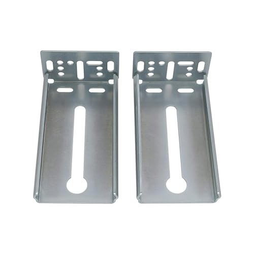 LONTAN Rear Mounting Brackets for Drawer Slide 1 Pair Cabinet Drawer Bracket for Face Frame Cabinets Kitchen Replacement Parts for 1.77 inch(45mm) Width Furniture Gildes - size: 1.77 Inch