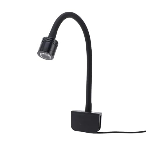 Omabeta LED Aquarium Clamp/Holder On Light High Brightness for 3‑6 Gallons Fish Tank, Small Clamp Aquarium Light for Freshwater Saltwater Aquariums, Aluminum Alloy, Silicone Soft Tube (Warm)