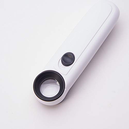 Othmro 1Pcs Magnifier 4X Magnifying Glass Handheld Magnifying Tool with Plastic Handle Lens Diameter 21mm - color: 4x 21mm