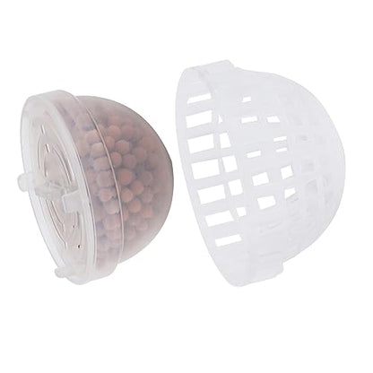 Aquarium Moss Ball Holder Submerged Plastic Fish Tank Moss Minerals Ball Holder for Shrimps to Hide and Breed Transparent Plastic Material Size 5x3.5cm