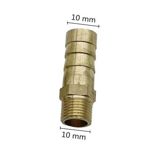 Spray Water Connection Brass 1/8" Female/Male Thread To 6/8/10mm Pagoda Connector Aquarium Adapter Water Hose Connector Gas Soft Tube (Color : Silver)
