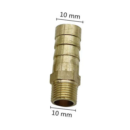 Spray Water Connection Brass 1/8" Female/Male Thread To 6/8/10mm Pagoda Connector Aquarium Adapter Water Hose Connector Gas Soft Tube (Color : Silver)