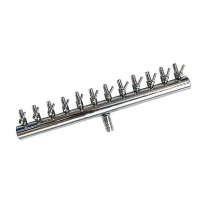 bnafes12-Way Air Flow Control Lever Valve with Airline Tubing Connector for Aquarium Fish Tank