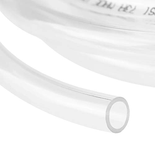 5ft x 1" Dia Clear Vinyl Tubing, Flexible Hybrid PVC Tubing Hose, Lightweight Plastic Tube UV Chemical Resistant Vinyl Hose, BPA Free and Non Toxic - size: ID 1 INCH, style: 5 Feet