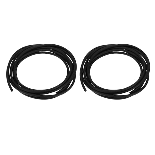 Pump Tubing, 4mm ID x 6 mm OD 9.8ft Aquarium Hose,(Black, 2 Pack), Intended for Saltwater Reef Tank/Aquarium Pump Fluid Transfer/Replacement Tubing for Container - color: Black