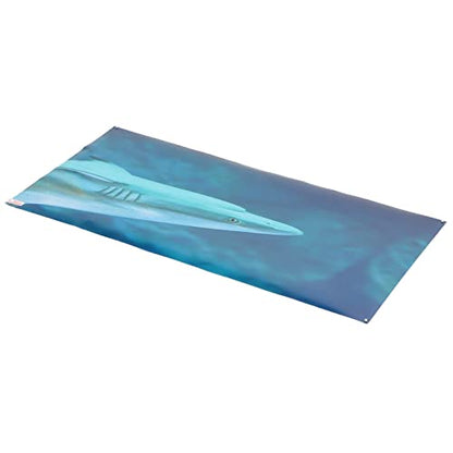 Aquarium Background Paper, Self Adhesive PVC Fish Tank Wallpaper Sticker with 3D Clear Decoration, Fade Underwater Theme Poster for Glass Aquariums (61 * 30CM) - size: 61*30CM