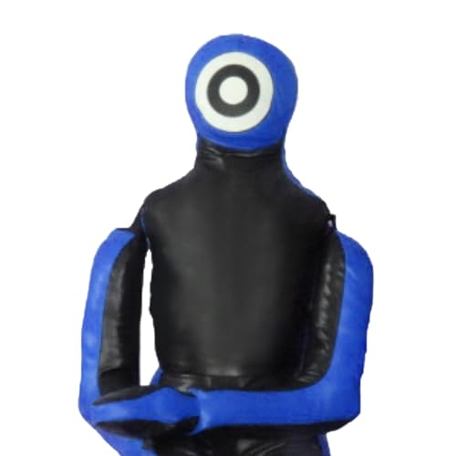 MMA Training Dummy for Grappling and Boxing, Unfilled Practice Tool, Blue 53 inch