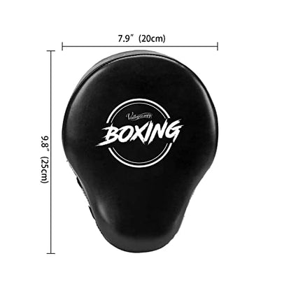 Valleycomfy Boxing Pads Curved Focus Punching Mitts for Men Women - color: Black