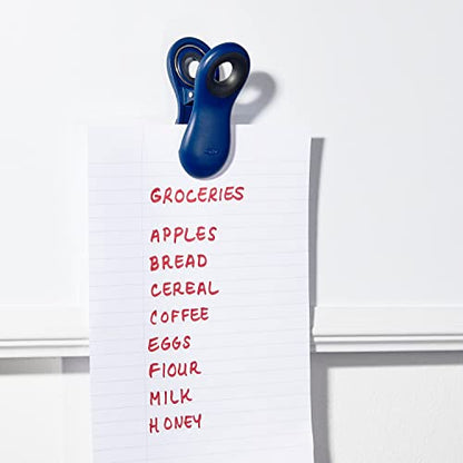 Oxo All Purpose Magnetic Clips, 1 EA - color: Navy Blue/Yellow/Red & Light Blue, size: 4 Piece All-Purpose Set