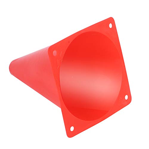 KINJOEK 30 Packs 9 Inch Sports Training Cones, Traffic Cones with Rounded Edges for Safety, Soccer, Football, Basketball Coaching, Agility, Drill Training, Field Marker Cones,Red