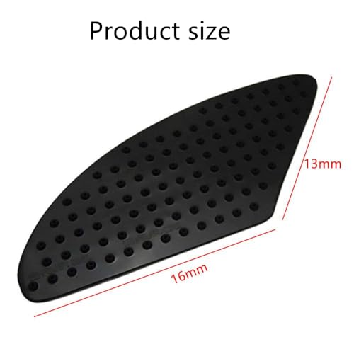 Motorcycle Universal Gas Tank Pad Gas Fuel Knee Grip Decal Protector Traction Side Pads Compatible with 1000RR Z1000 FZ1 R6 and More Black - color: Black