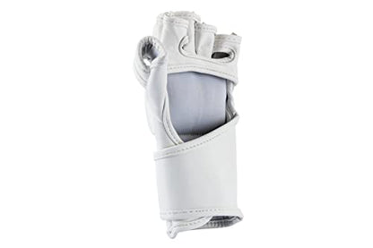 UFC Tonal MMA Gloves Grappling Fighting Fingerless Training Gloves - color: White, size: Medium