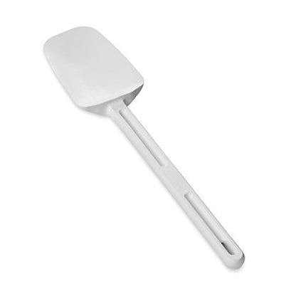 Rubbermaid Commercial Products Cold Temperature Spoon Spatula, 13.5 Inch, Clean-Rest Design , White - size: 13.5 Inch, style: Spoon Spatula
