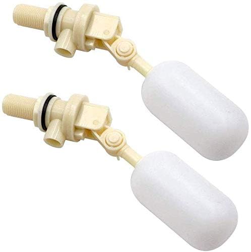 2 Pack Float Valve Stable Water Automatic Pet Water Dispenser Shut Off 1/2" Automatic Waterer Bowl Fill Feed Water Trough with Adjustable Arm Horse Cattle Sheep Pig Dog