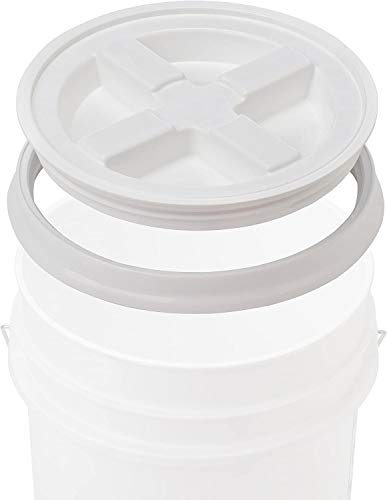 3.5 Gallon Food Grade BPA Free Made in USA containers Bucket Pail with Air-Tight screw on Lid (Pack of 3)