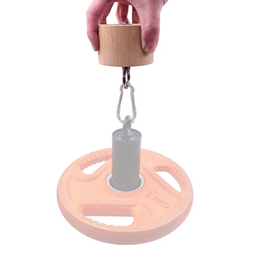 Wooden Pinch Block Grip Workout Climbing Power Grip Forearm Finger Exerciser Strength Training Strengthener Equipment - color: Small cylindrical wooden block