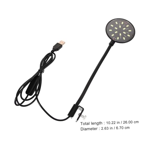 Mikikit Led Aquarium Light Clip Fish Tank Lamp for Aquariums USB Powered for Enhancing Aquatic Plants and Fish Visibility
