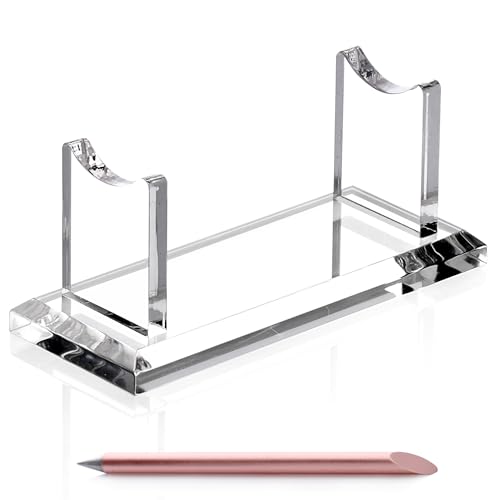 Acrylic Pen Holder Display Stand, Shop Fountain Pencil Makeup Brush Rack, Ballpoint Pen Showholder, Paintbrush Drying Rack Organizer Desk for Home School Office Or Store Use - style: 1 Tier