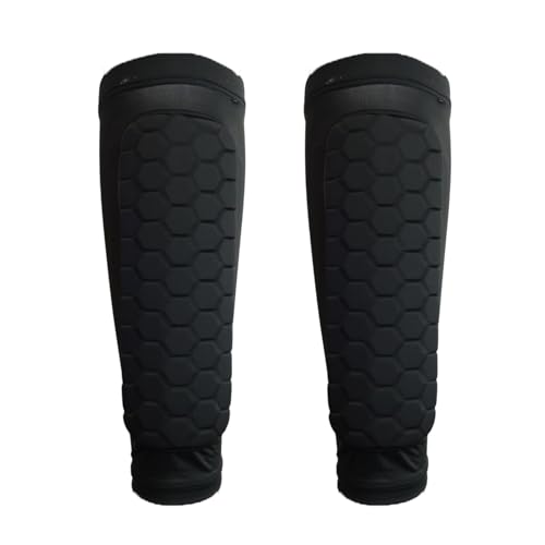 2PCS Shin Guards Soccer Shin Guards for Kids Youth Adult Lightweight Calf Sleeve with Honeycomb Pads Sports Accessories Knee Pads Shin Guard Sleeves for Football Boxing Baseball Skiing