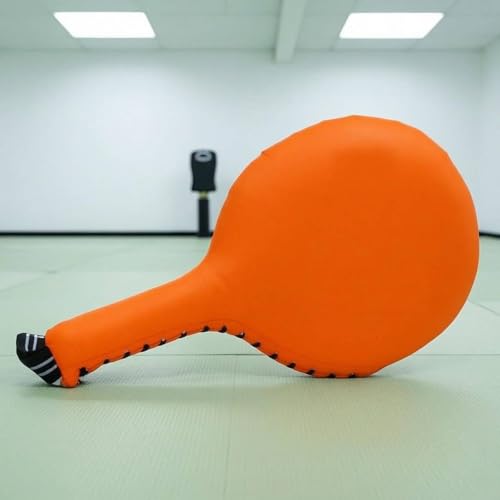 Arts Target Boxing Reaction Training Kick Paddle Hand Pad PU Leather Shock Absorbing Cushion Suitable for Home Gym Beginner - color: Green