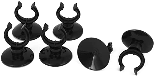 XYWHPGV Aquarium Black Suction Cup Airline Tube Organizer Clips Clamps 6 Pcs(c4e5d 7722b 5dd95 59475 42a5b 7b837