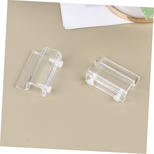 POPETPOP 4Pcs Fish Tank Bracket Acrylic Support Holders for Covers for Aquariums Turtle Tanks and Heat Preservation
