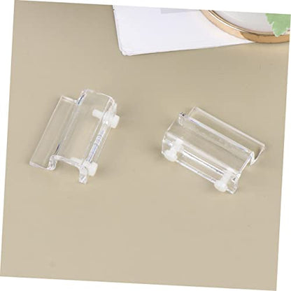 POPETPOP 4Pcs Fish Tank Bracket Acrylic Support Holders for Covers for Aquariums Turtle Tanks and Heat Preservation