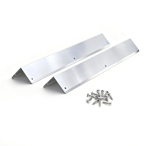 Pre-drilled Stainless Steel Wall Corner Guards 2x2x15.8 inch, Pack of 2 L Metal Wall Corner Protectors 304 Steel Corner Trim with 90° Angle Weed Whacking Protection for Outside Exterior Wall Repair - size: 2x15.8"