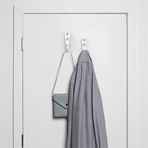 15-Pack White Wall Mount Hooks for Hanging Coats & Towels - color: 15PCS White Hooks