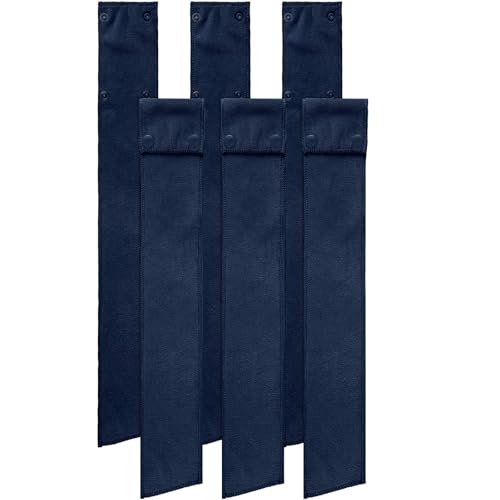 Fanfanwin 6 Pcs Football Towel Thin Sports Towel with Buttons Football Accessories Drip Streamer for Sports(Navy Blue) - color: Navy Blue