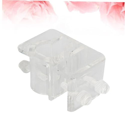 BESPORTBLE 2pcs Acrylic Aquarium Pipe Holder Water Clip for Fish Tank Easy to Install Fixed Clamp Space-Saving Design Prevents Slipping and Falling