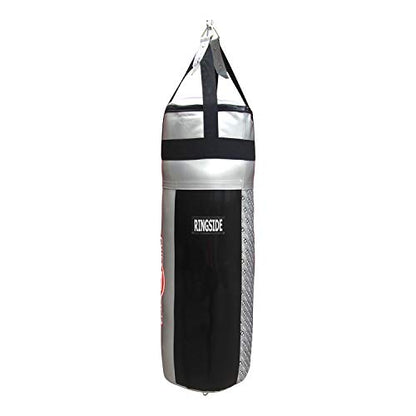 Ringside Apex 100 lb Filled Heavy Bag for Boxing, MMA & Kickboxing - color: Silver / Black