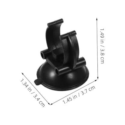 Yardwe 12pcs Aquarium Suction Cups with Clips for Fish Tank Hose Tubes Replacement Holders for Pump and Heater Black Suction Clip Organizers for Air Hose Accessories