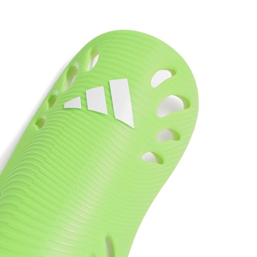 adidas Unisex Adiflex Soccer Shin Guards - color: Solar Slime/White, size: Small
