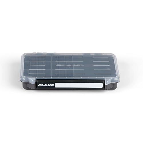 Plano StowAway 3600 50/50 Split Stow Tackle Box with Corrosion-Preventive Rustricor, Single Latch Design, Transparent DuraView Lid, Stackable Storage for Fishing Bait, Lures and Gear - size: 3600 50/50 Split, style: New Model