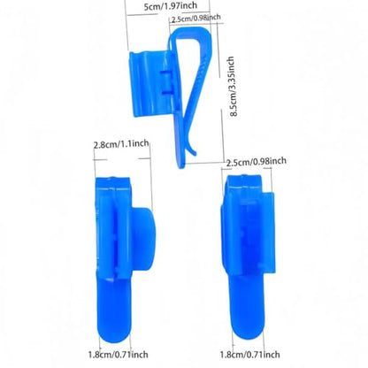 4Pcs Hose Holder, Plastic Fish Water Pipe Clamp, Aquarium Filtration Clip, Adjustable Aquarium Filtration Bucket Mounting Clip, Fit fir 8mm to 16mm Hoses (Black) - color: Black