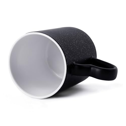 Retro Fish Color Changing Mug Heat Sensitive Coffee Mug Magical Ceramic Coffee Cup Personalized Tea Cup Message Appears As It Heats Novelty Gift for Family Friend