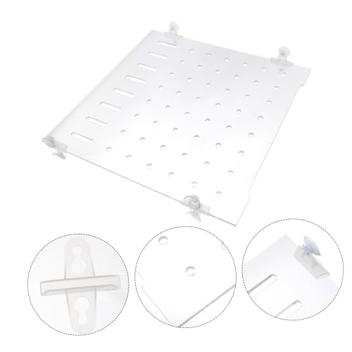 POPETPOP 1set Plate for Aquariums Segregation Board Fixed Clips Fish Divider for Fry Safety and Easy to Install for Fish Tank Separation