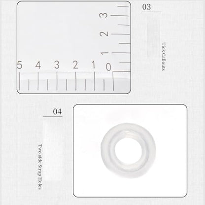 Folding Fish Observation Bag Clear Fish Weigh Bags Outdoor Lure Fishing Container with Scale for Outdoor Fishing Clear Fish Weigh Bag Container