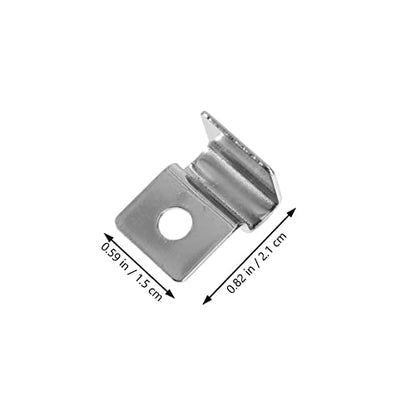 4pcs Aquarium Cover Clips Glass Lid Brackets for Fish Tank Easy Install Holders Securely Prevent Fish from Falling Compatible Various Tanks and Terrariums