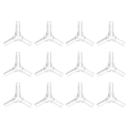 Aquarium Air Valve Connector, Aquarium Air Pump Accessories Y Connector Plastic Inline Tubing, (12 Pcs), Intended for Fish Tank Oxygenation System - style: Y Connector
