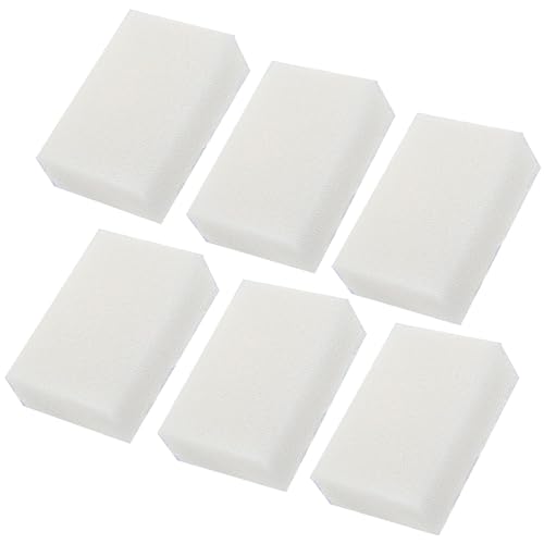 6 Pcs Aquarium Bio Sponge White Foam Filter Pads Compatible with Aqua Clear 70/300 Filtration Systems