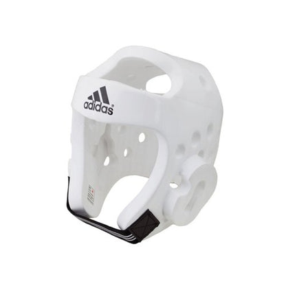 Adidas WT Taekwondo Martial Arts Dipped Foam Head Guard Protector - color: WHITE, size: Medium
