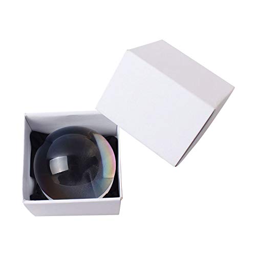 6X Crystal Dome Magnifying Glass Acrylic Optical Magnifier, 80MM Desk Reading Loupe Paperweight Half Ball Lens Magnifier for Reading Newspaper Stamps Maps