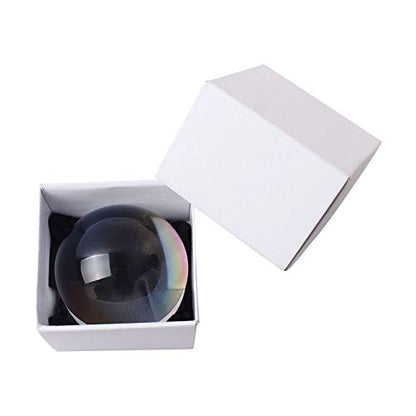 6X Crystal Dome Magnifying Glass Acrylic Optical Magnifier, 80MM Desk Reading Loupe Paperweight Half Ball Lens Magnifier for Reading Newspaper Stamps Maps