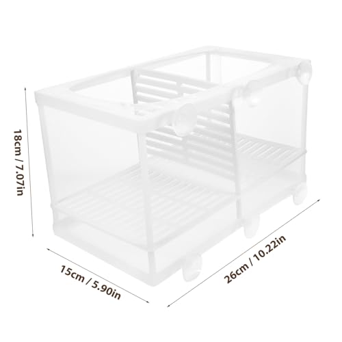 LIOOBO Aquarium Fish Breeding Isolation Net Plastic Fish Tank Partition Guppy Breeder Box Style