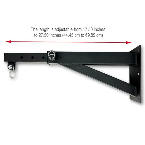Heavy Bag Mount Wall Boxing Bag Hanger, Adjustable Punching Bag Mount, Heavy Duty Boxing Bag Bracket for Home Gym & Training